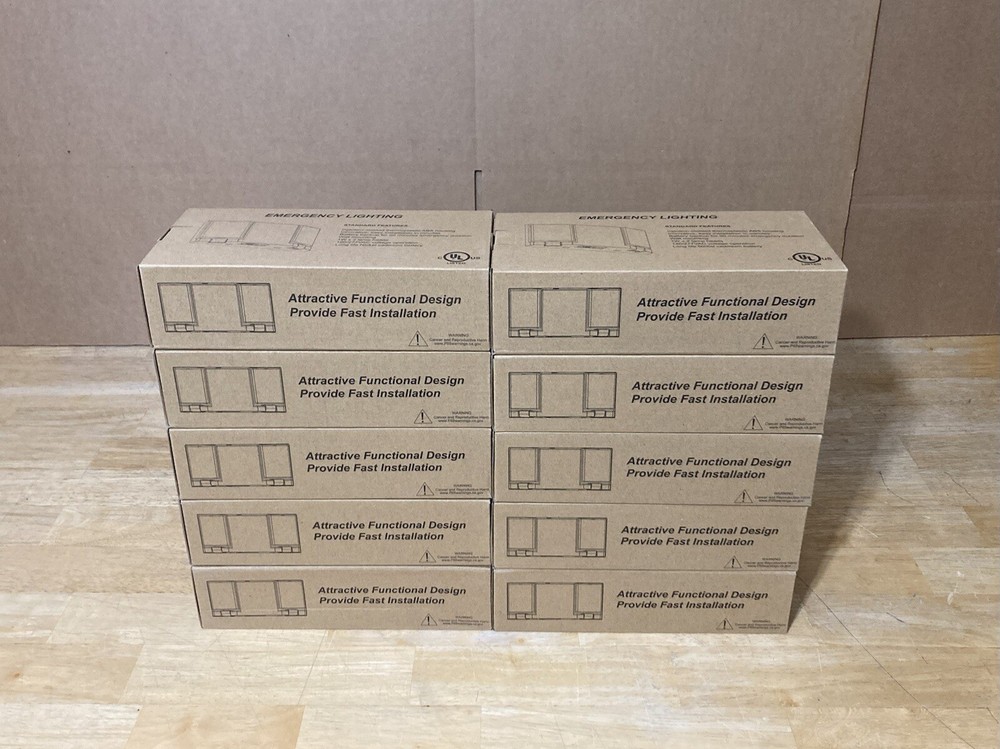 Ciata Lighting EMR-D-LED White LED Emergency Light with Backup Battery 10 Pack