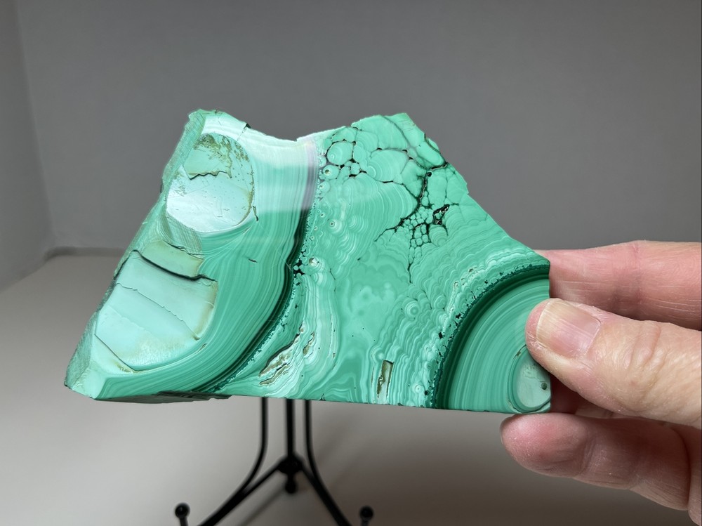 Malachite Slab With Stand