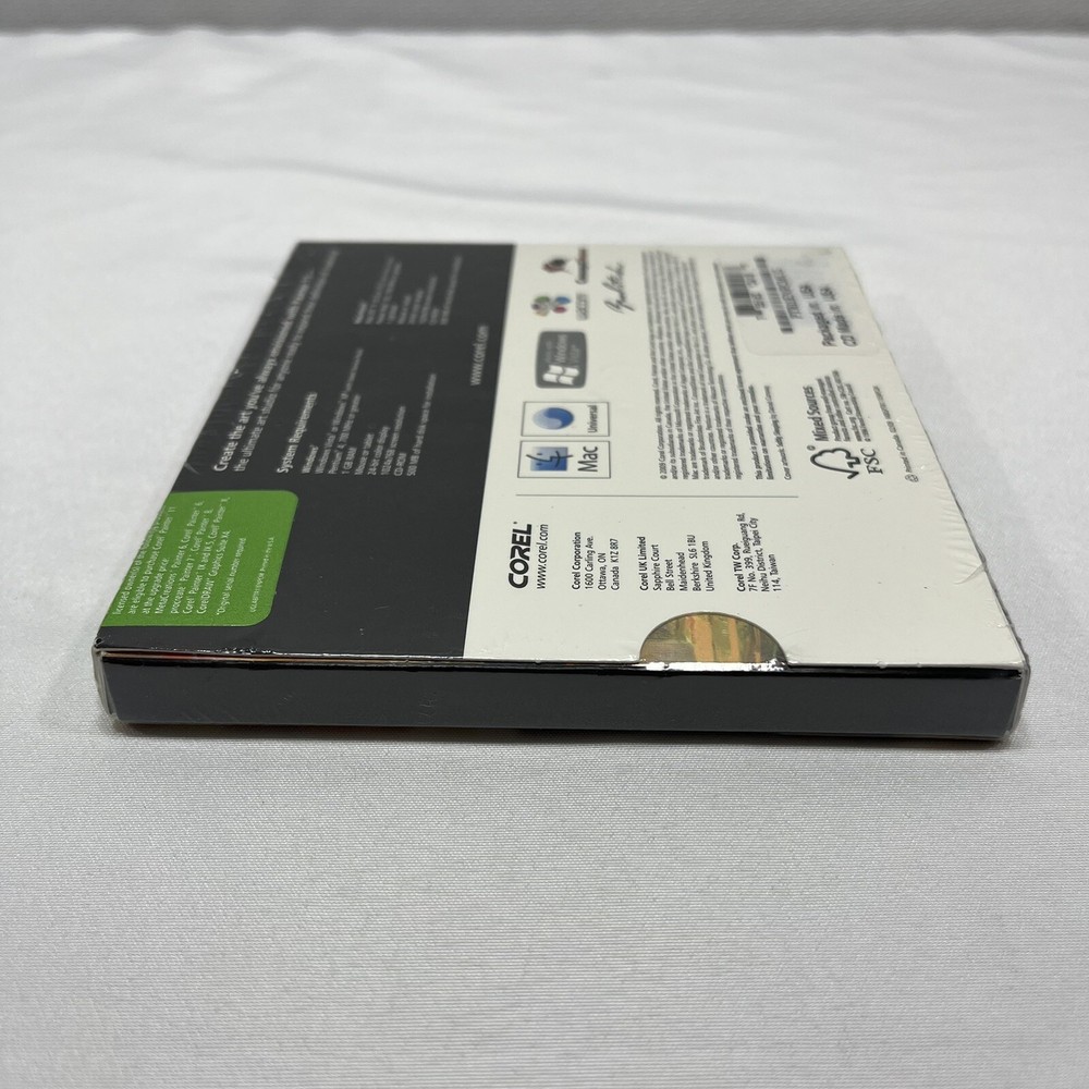 SEALED Corel Painter 11 Software UPGRADE Edition Windows Macintosh Serial Number