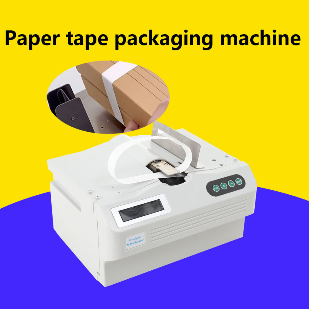 Automatic Small Banknote Binding Machine Strapping Bundling Money Packer 110V