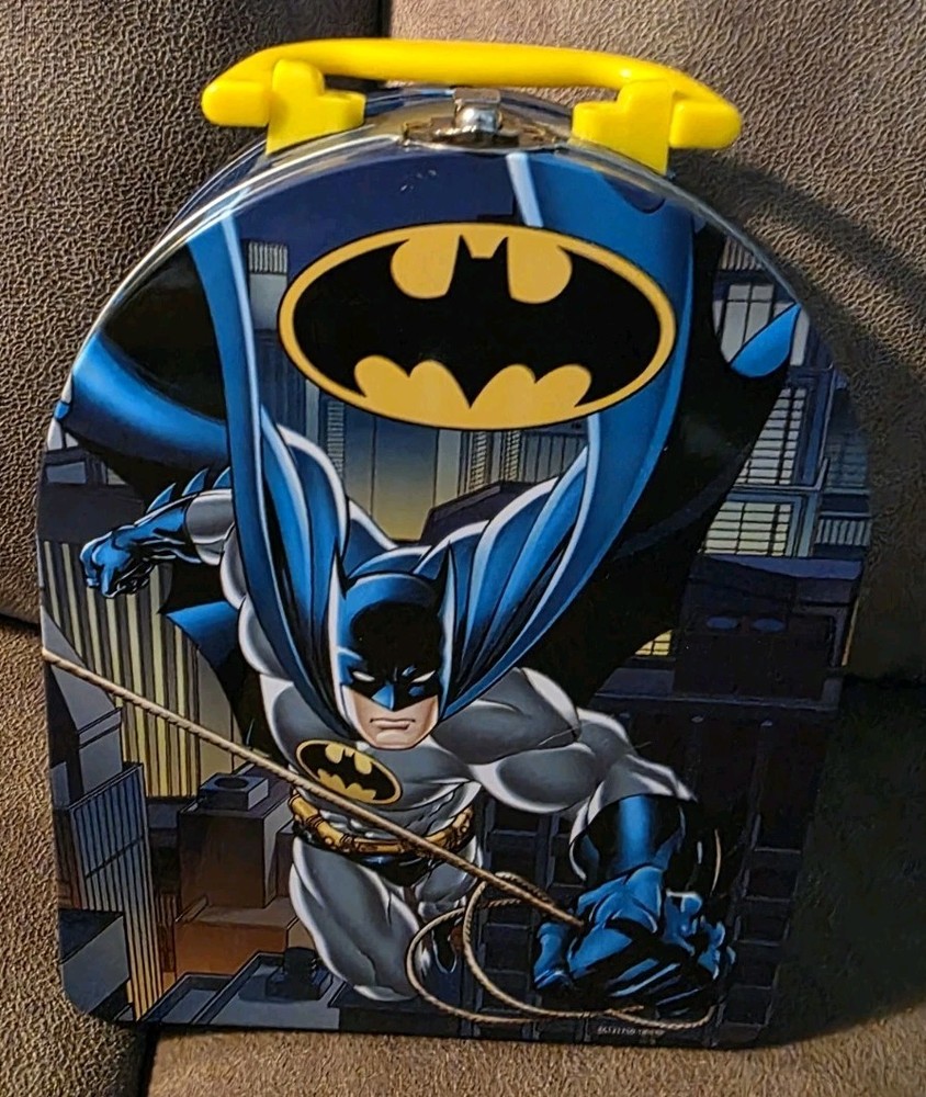 Vintage Style DC Comics Batman Easter Tin Lunchbox  Used  Ages 3+