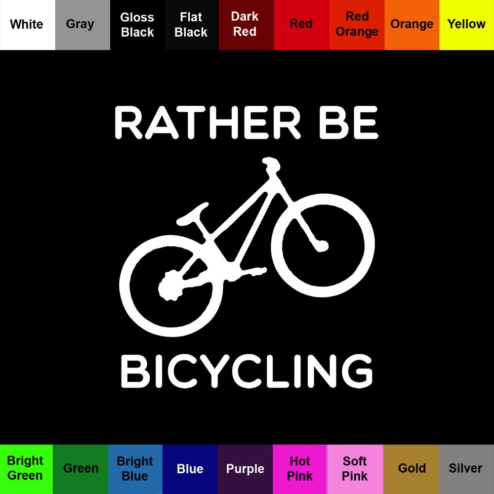 Rather Be Bicycling Sticker Decals