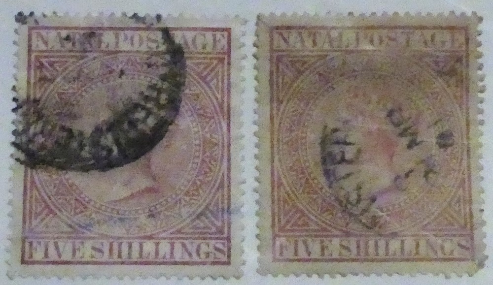 Natal Scott # 56-57, Used