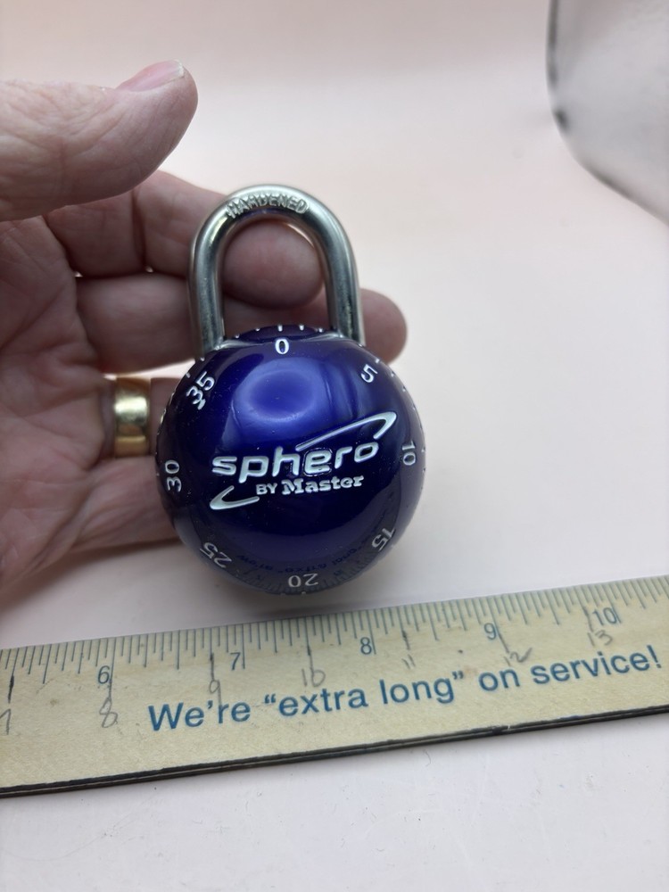 Master Lock Sphero by Master Smooth Spin Combination Lock Padlock 2075DAST NEW