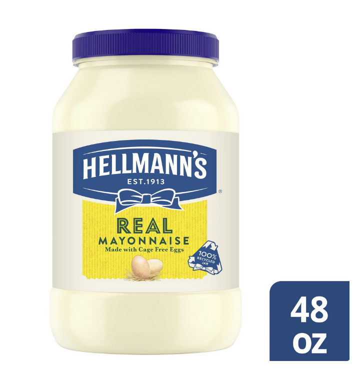Hellmann's Real Mayonnaise, Sandwich Spread Condiments, 48 oz Jar