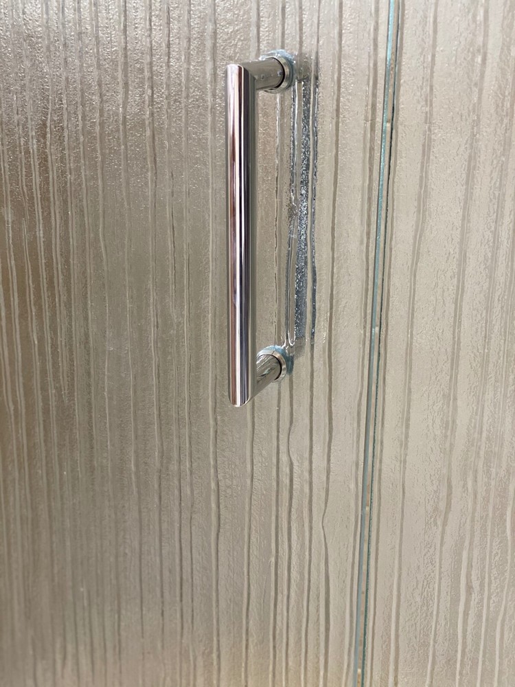 Shower Door Handle - 8" Mitered Handle / Pull (NEW STYLE)