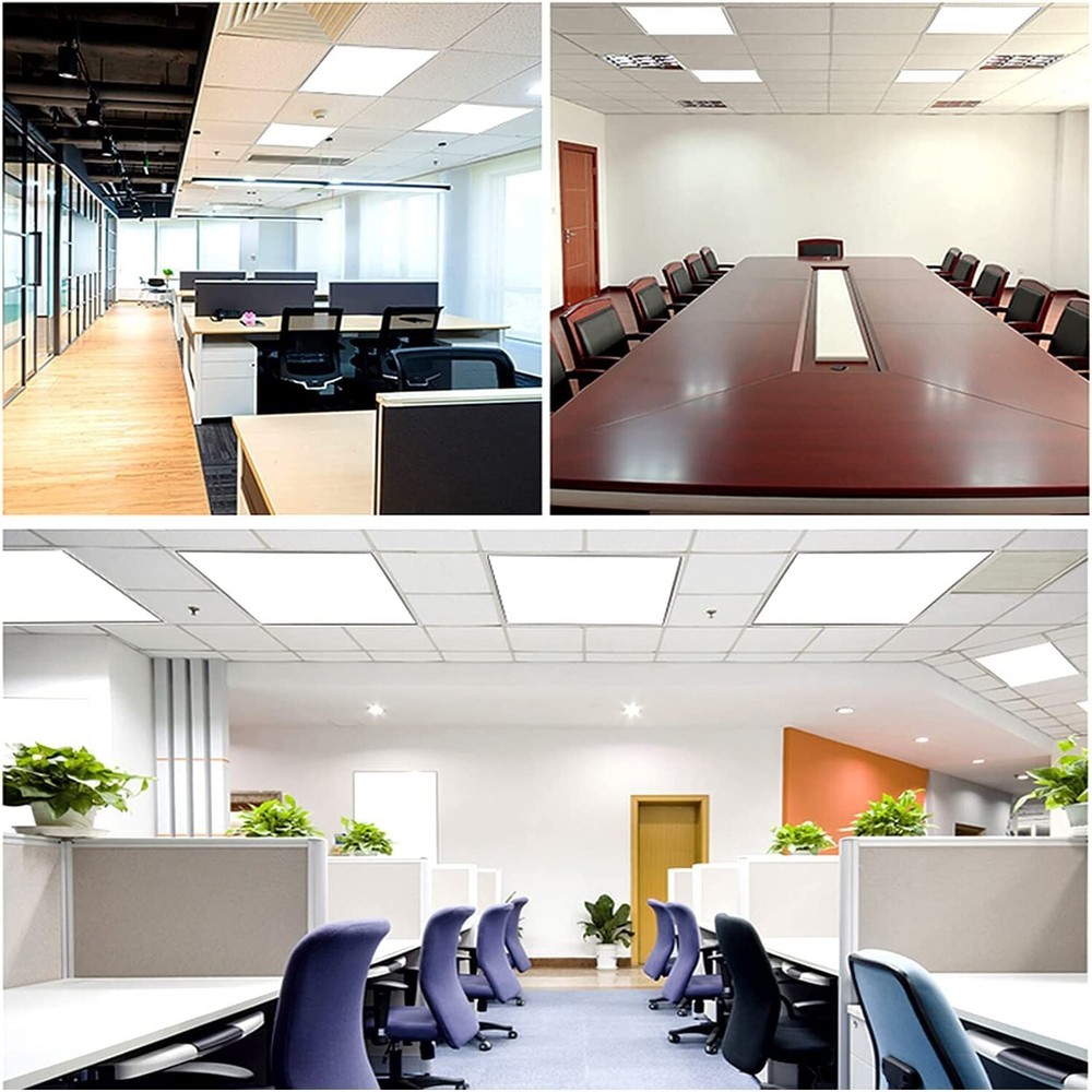 4 Pack 2x4 FT LED Panel Light,75Watt Drop Ceiling Lights, 5000K Daylight White