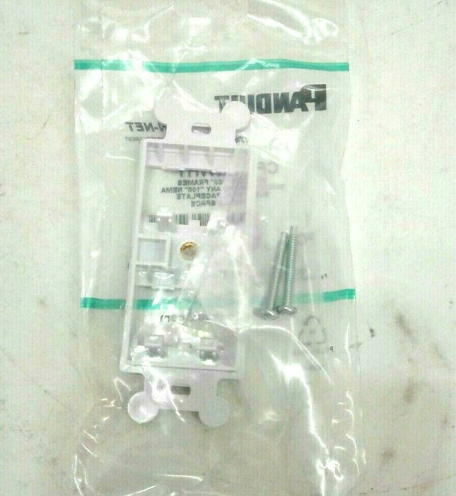 PANDUIT CF1064WHY 106 Module Frame,Mini Com,4 Port,White