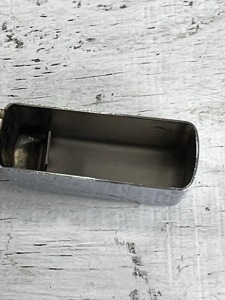Ronson Wind II Shiny Chrome Windproof Lighter Sparks AS-IS Used Untested Scratch