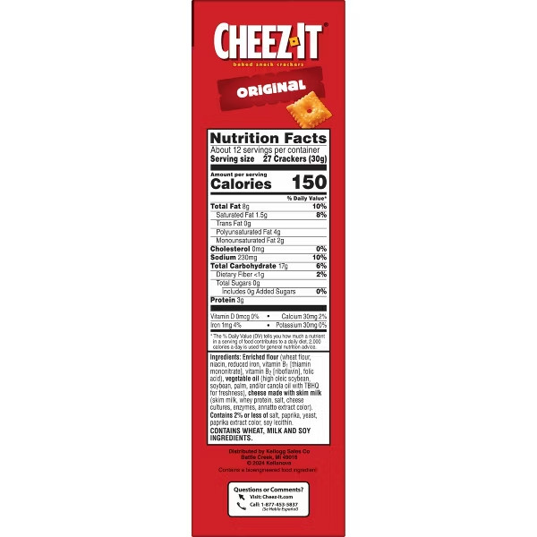 Cheez-It Original Baked Snack Crackers - 12.4oz