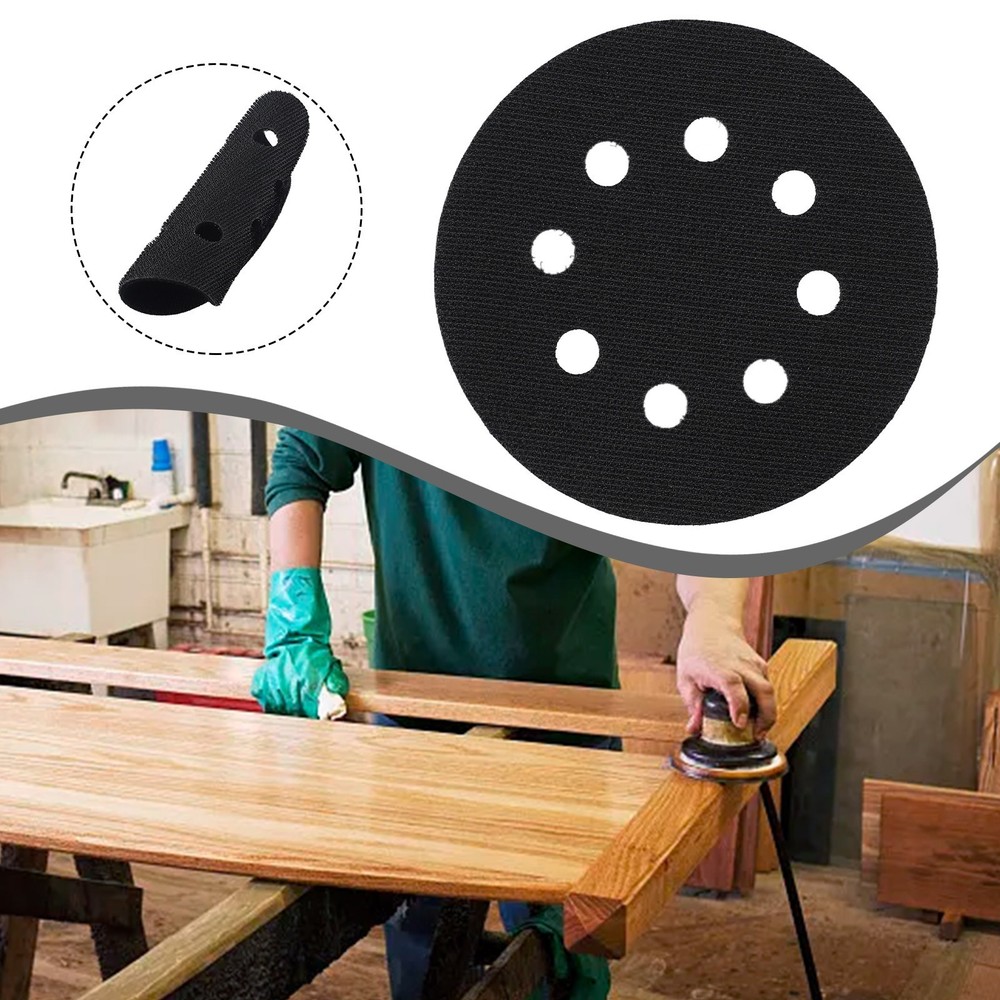 Convenient Flocking Material Pad for Sanding Discs Protection (5 Inch 8 Hole)