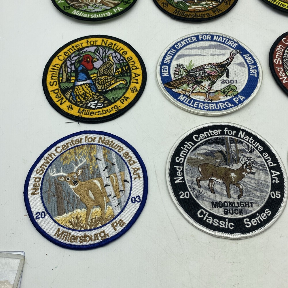 9x Ned Smith Patches Patch Lot Between 1996 And 2006 Missing 2000 11
