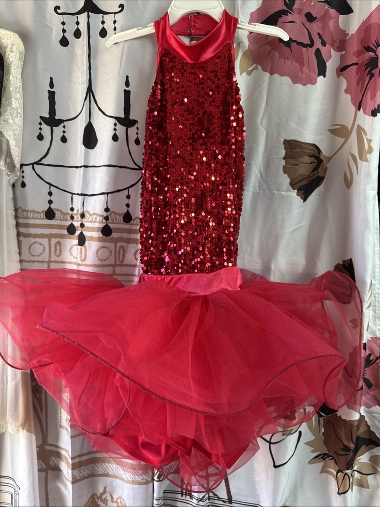Weissman Red Dance Ballet Costume, Medium Adult