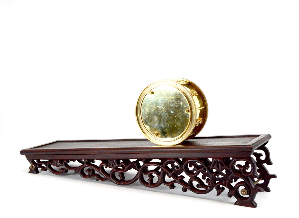 French Mystery Gravity Driven Gold Incline Rolling Clock - No Spring or Battery