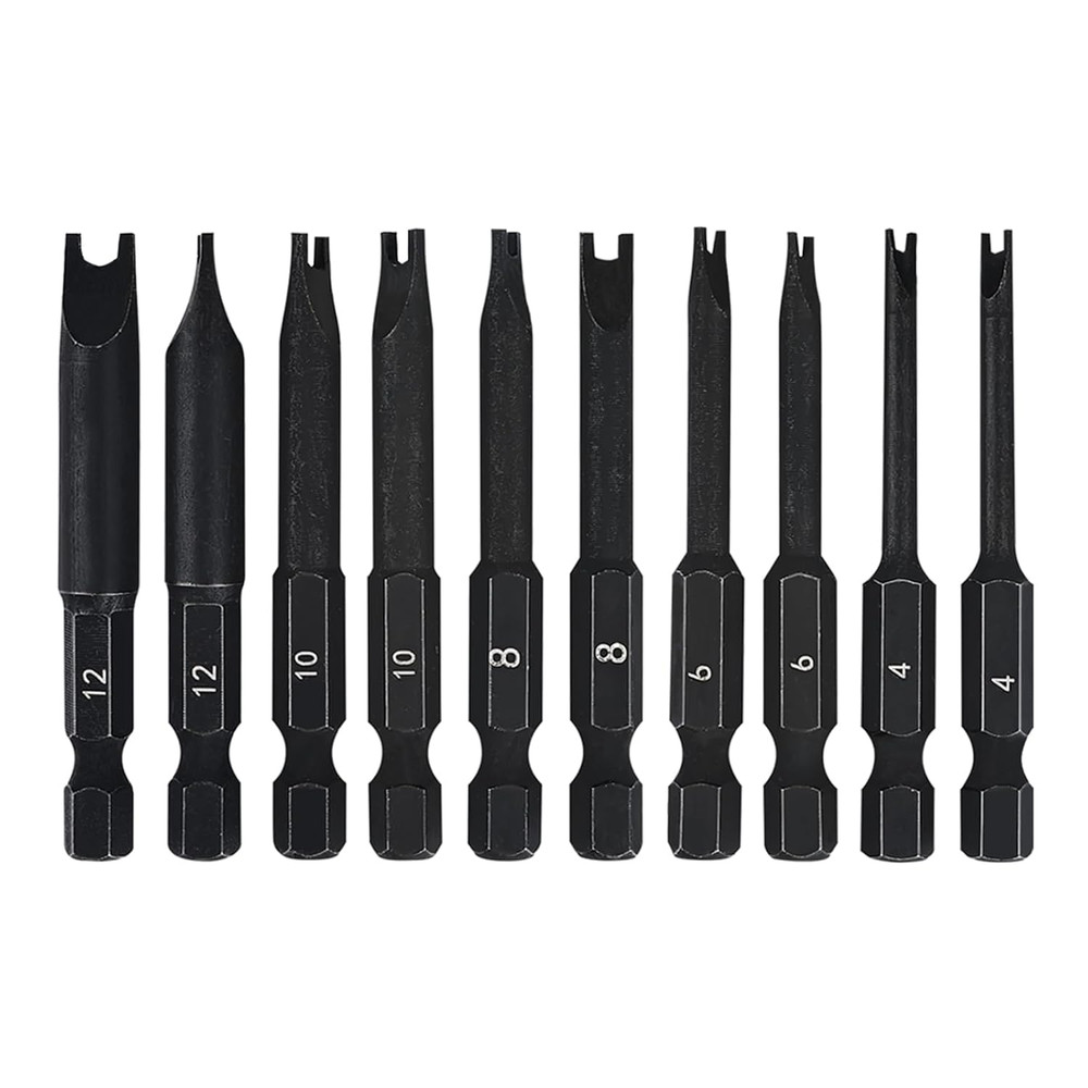 Spanner Bit Set (10 Pack - 2.3" Long Magnetic Heads) Spanner Fork Snake-Eye Secu