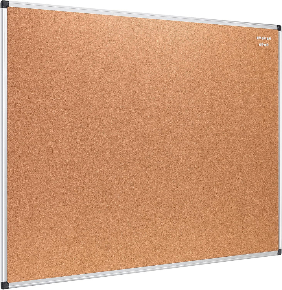Rectangular Bulletin Board, Cork Board for Wall, Vision Board for Classroom and