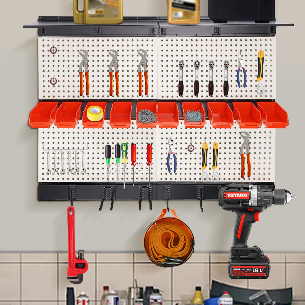 Garage Storage Wall Organizer Tool Storage Rack Wall Mounted Tool Storage Kit