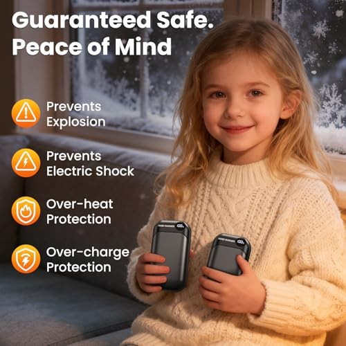 Hand Warmers Rechargeable 2 Pack Black