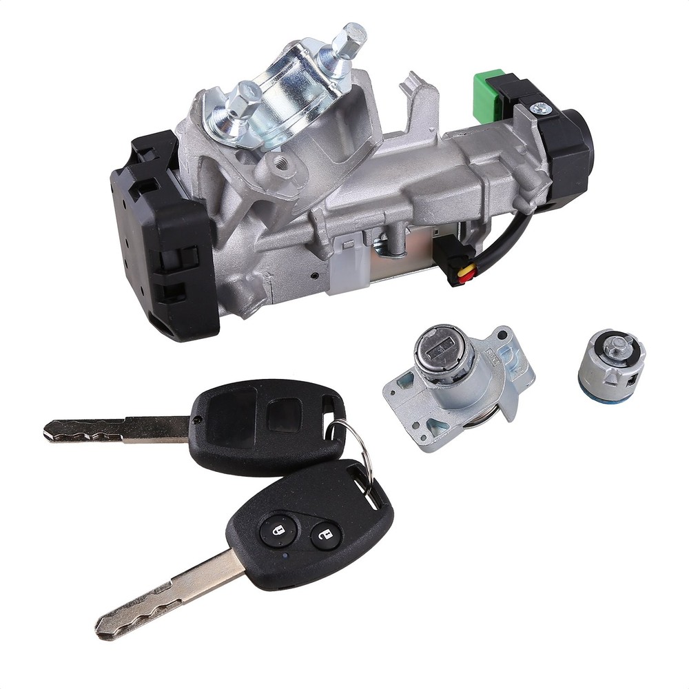 IGNITION & DOOR LOCK CYLINDER SWITCH ASSEMBLY SET 2 REMOTE KEY FOR CRV 2007-2011