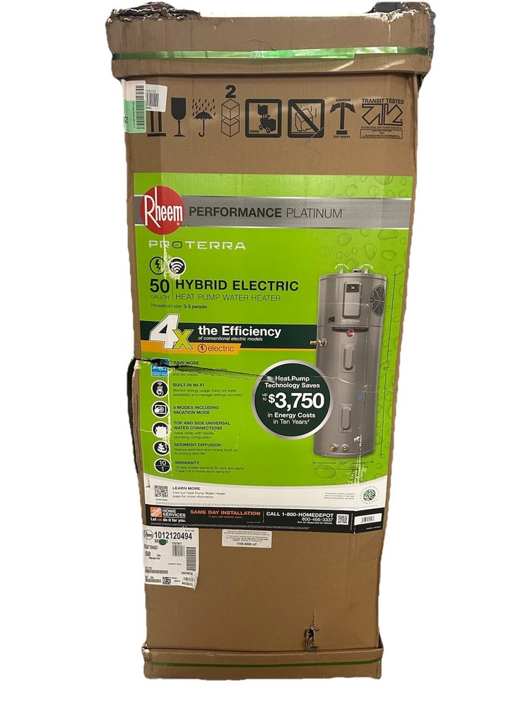 Rheem Performance Platinum 50 Gal Smart High Efficiency Hybrid Water Heater READ