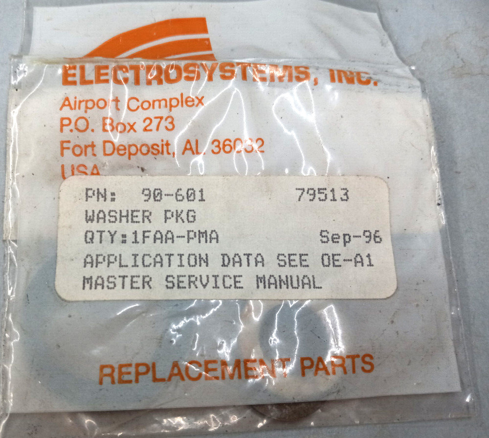 Electrosystems P/N 90-601 Thrust Washers