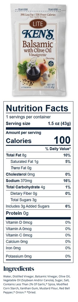 20 Count | Salad Dressing Packets | Individual Single Serve Salad Dressing
