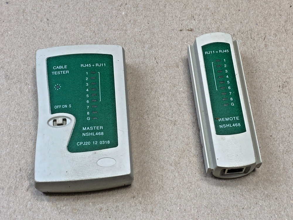 Master NSHL468 Cable Tester for Network Connection Check with Remote - Portable