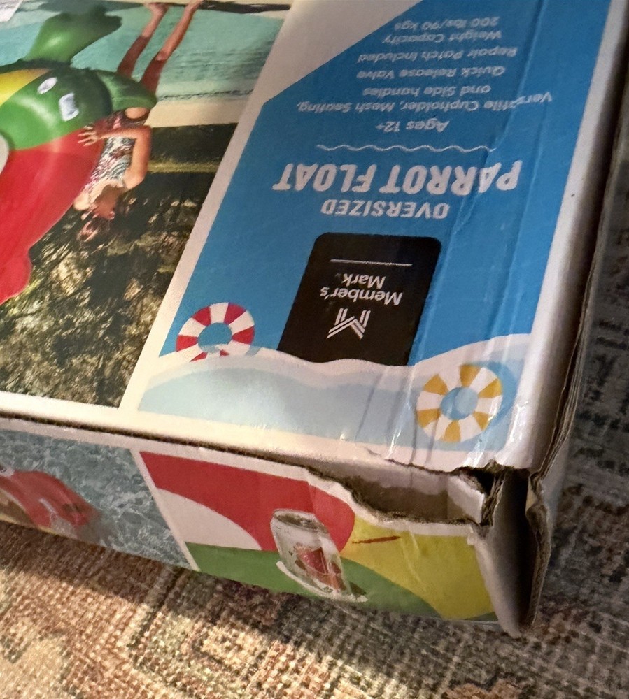 Member's Mark Oversized PARROT Pool Float, Mesh Seating, 56" Diameter