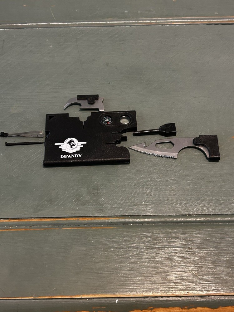 10 in 1 Multi Function Survival Card Pocket Tool Kit