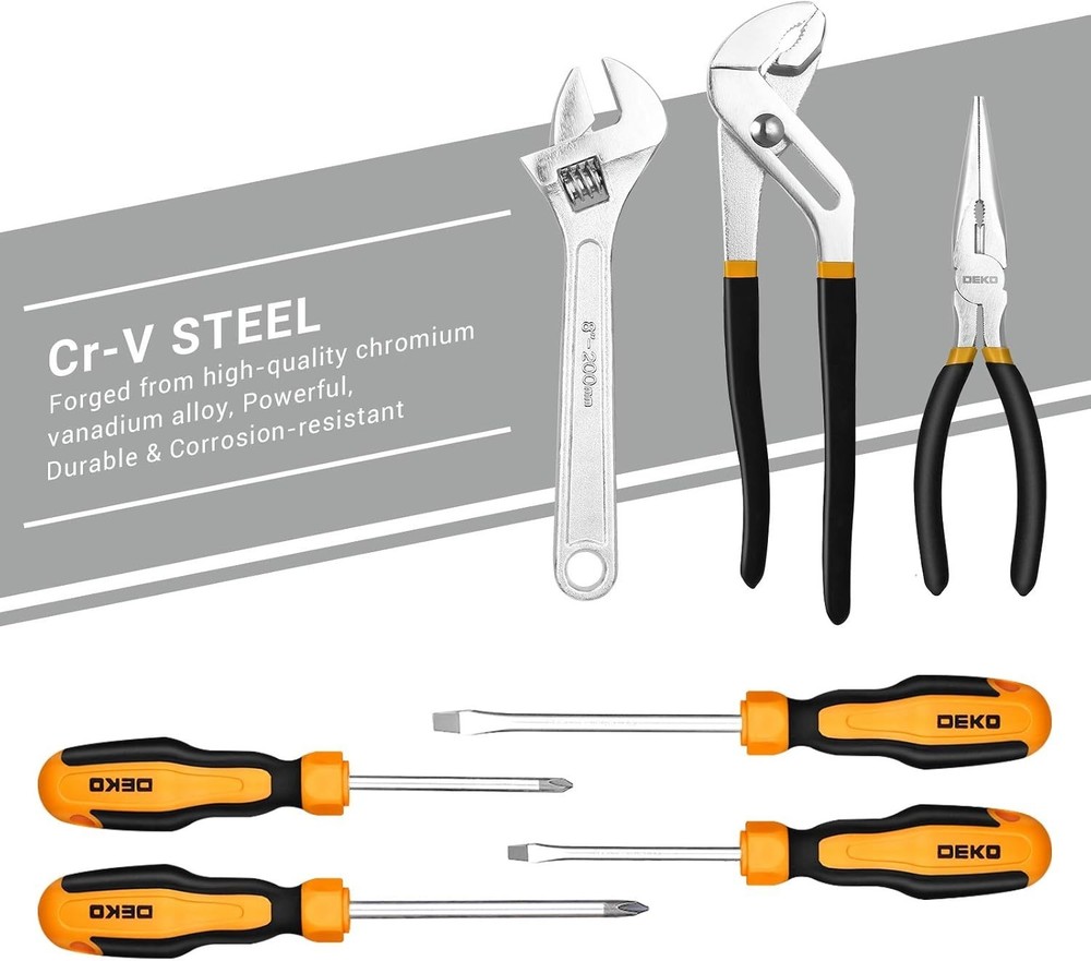 Pro Mechanics Tool Set 192pc | Chrome Vanadium | Hex Box End Wrench | Storage...