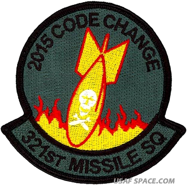 USAF 321st MISSILE SQ – CODE CHANGE 2015 Minuteman III - ORIGINAL VEL PATCH