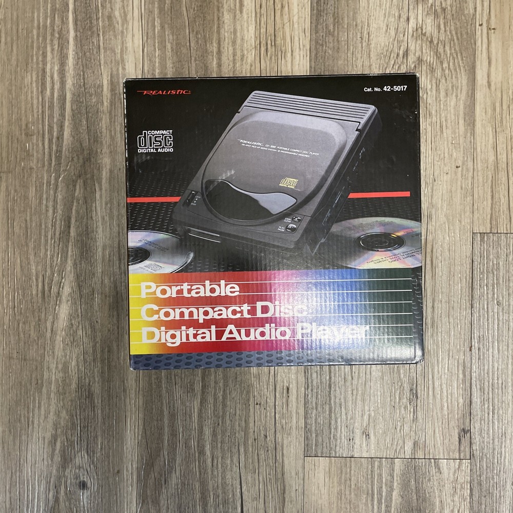 Vintage Realistic CD-3250 Portable Compact Disc Player New