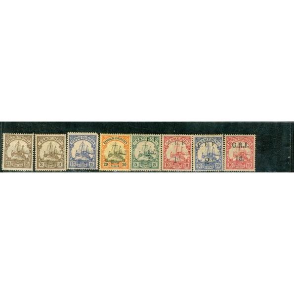 Germany Ships , 8 stamps