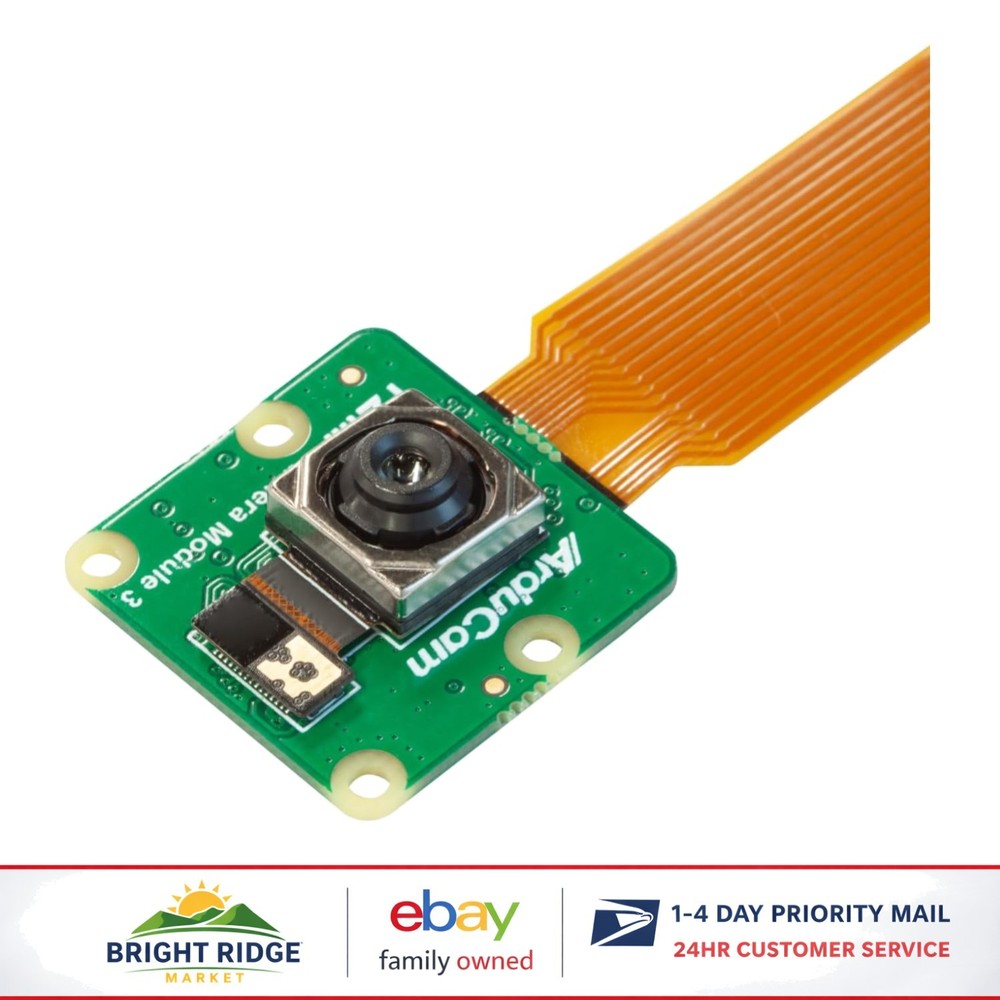 High Resolution 12MP Pi Camera Module V3 with Autofocus and Compatible Cables