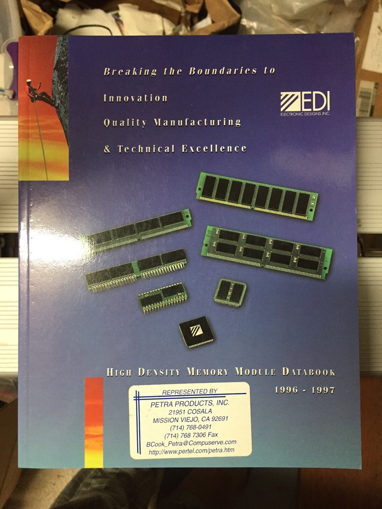 Data Book = Electronic Designs Inc (EDI) 1996/1997 SRAM Flash Memory Modules =