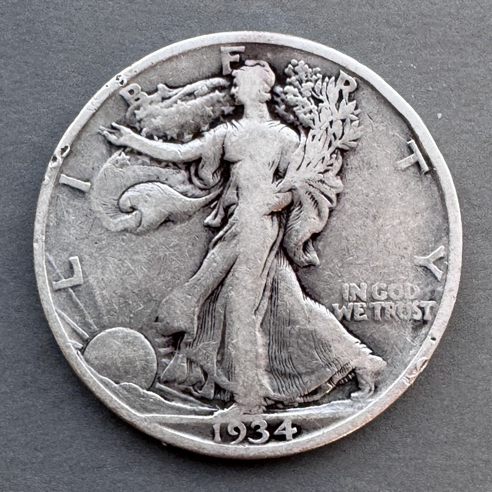 1934-S Walking Liberty Half Dollar, Great Condition
