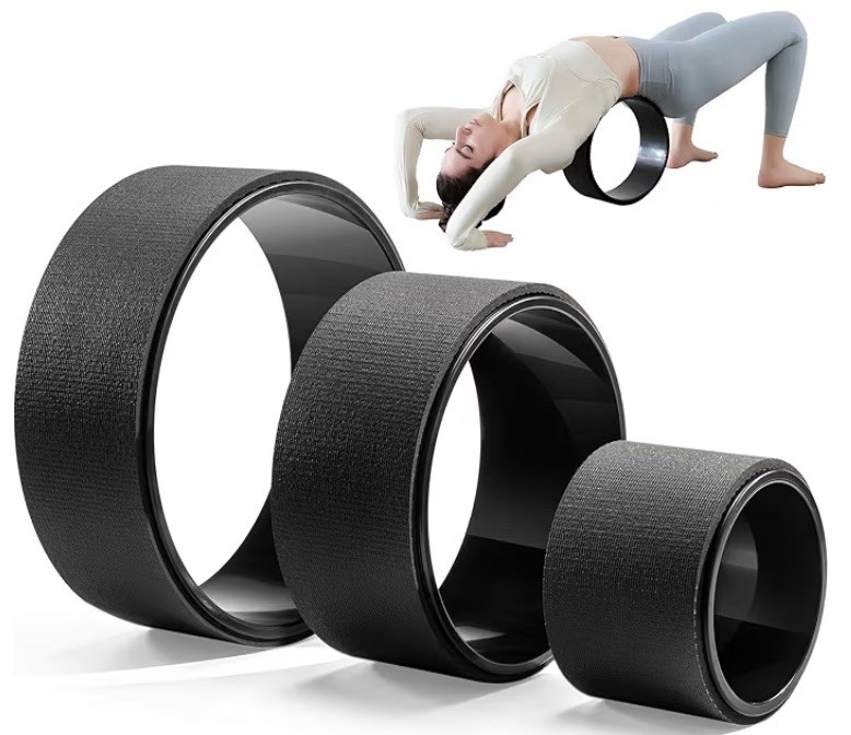Back Roller Wheel 3-Pack | Deep Tissue Massage & Yoga Stretching for Back Pain