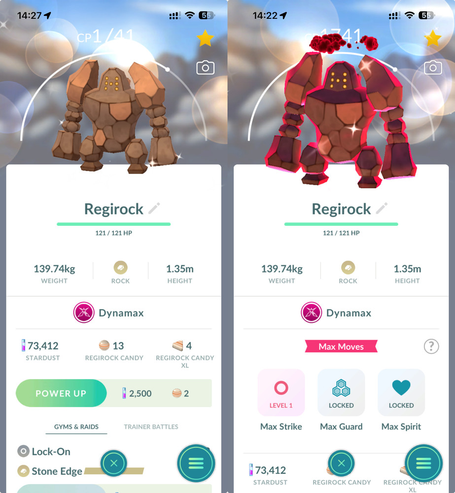 Shiny Dynamax Regirock - Read Description