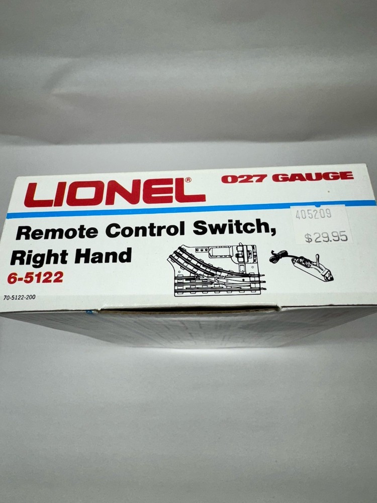 Lionel 6-5122 remote Control switch 027 for Train Layout turn right NIB