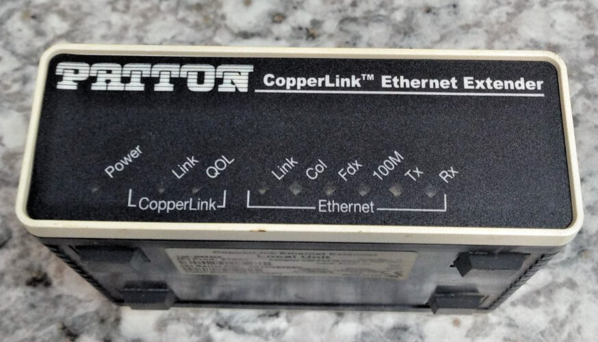 Patton CopperLink Black Box Model 2158/L  Industrial Ethernet Extender