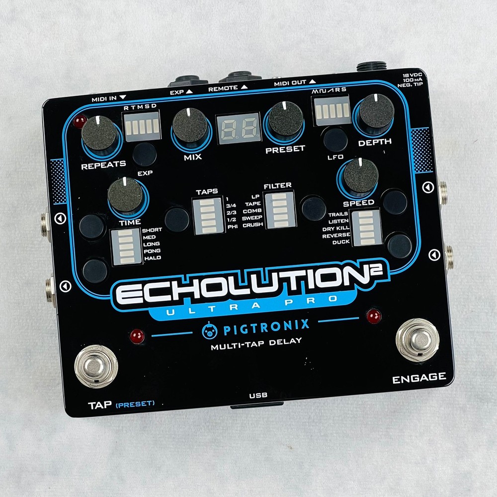 Pigtronix Echolution 2 Delay Pedal 2010s - Black