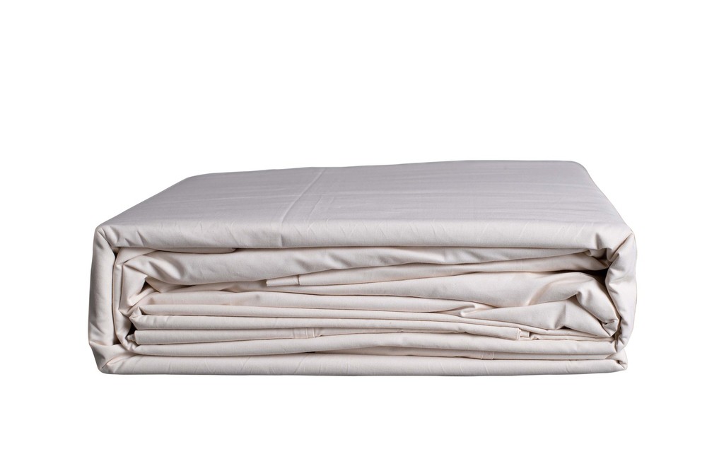 Sleep & Beyond 100% Cotton 300TC Percale Classic Ivory Sheet Set