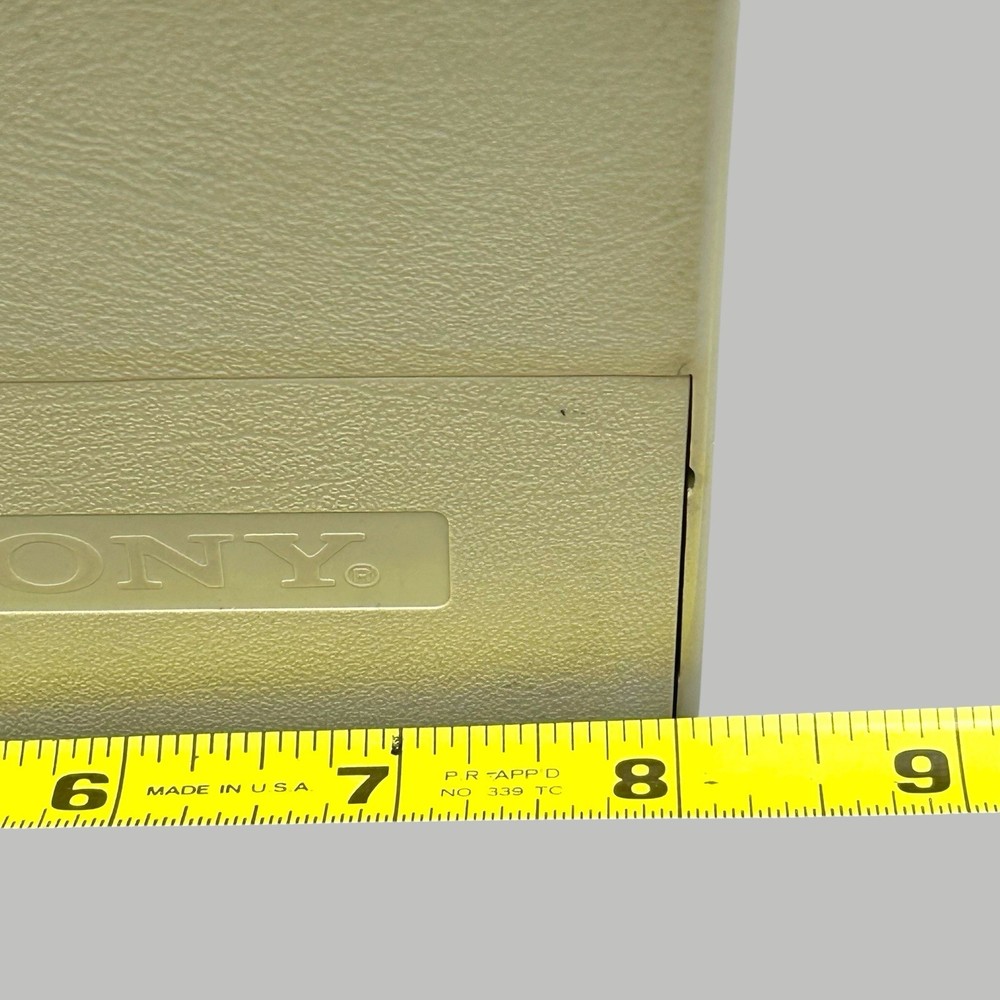 Vintage Sony 3.5" Floppy Disk Plastic Storage Box Case Holder Organizer Diskette