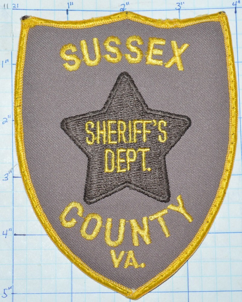 VIRGINIA, SUSSEX COUNTY SHERIFF'S DEPT PATCH