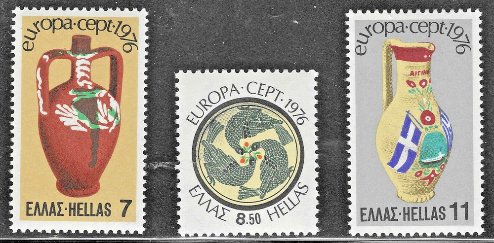 Greece (1976) - Scott # 1173 - 1175,   MNH