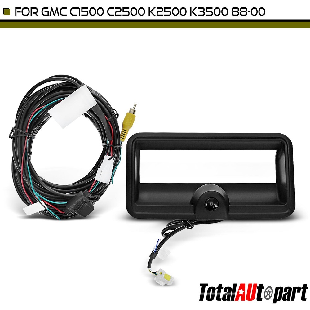 Texture Black Tailgate Handle Bezel W/ Camera for GMC C1500 C2500 K1500 K3500