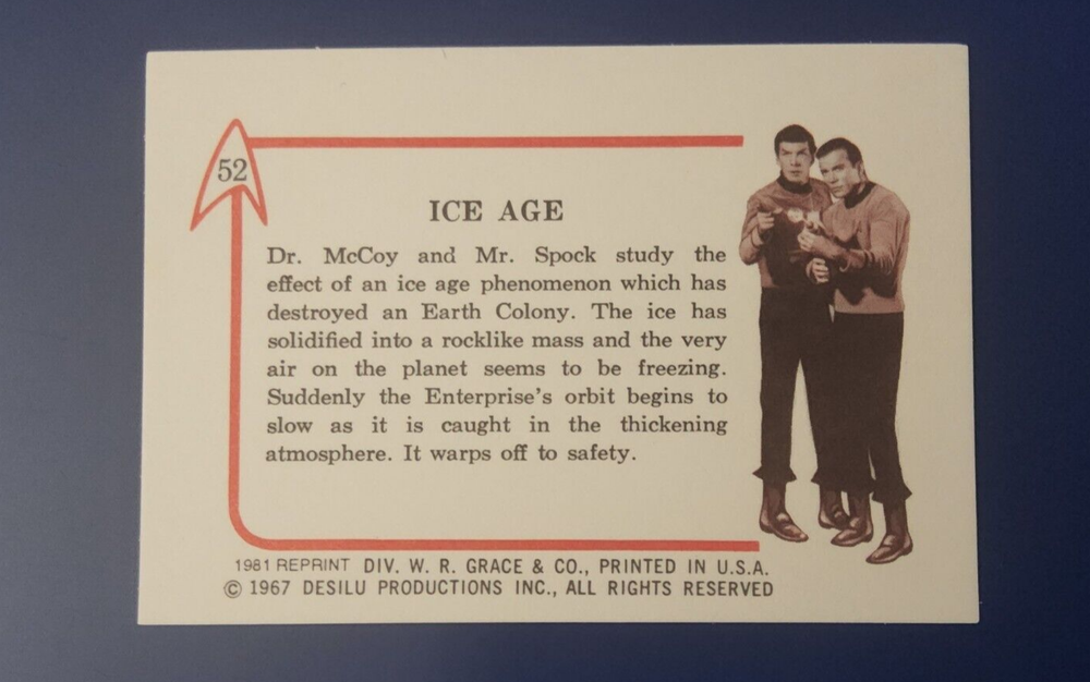 ICE AGE x1 STAR TREK LEAF