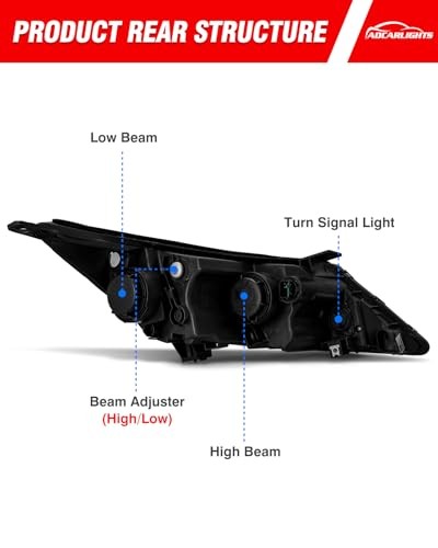 Headlight Assembly Compatible with Kia Sportage 2011 2012 for 2011 2012