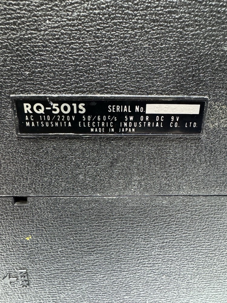 Vintage Panasonic Solid State Tape Recorder (Read Description)