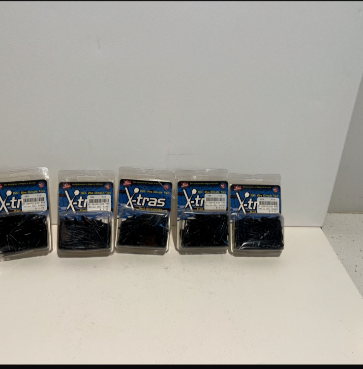 150-2ba Dimple Dart Tips, Five packs
